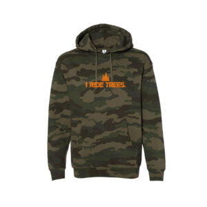I Ride Trees Hoodie - Forest Camo